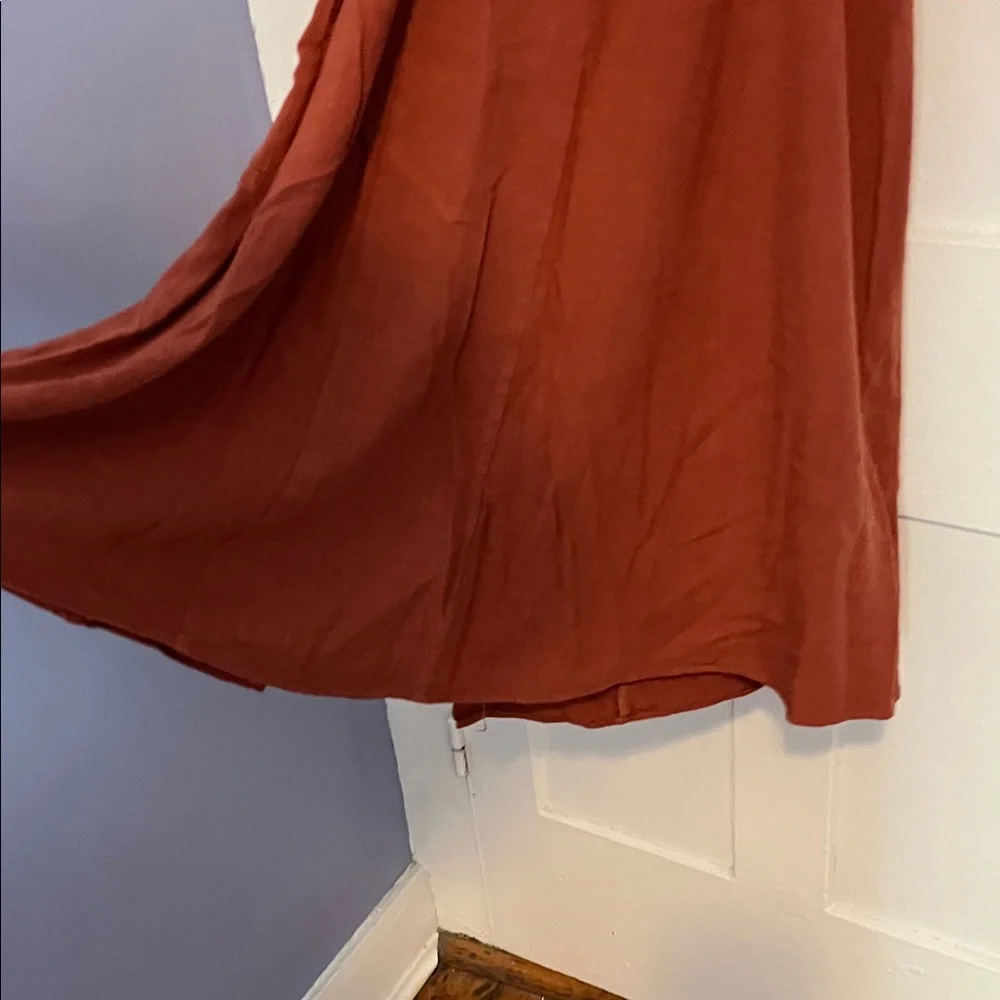 Lulu’s Rust Midi Dress - Picture 9 of 11